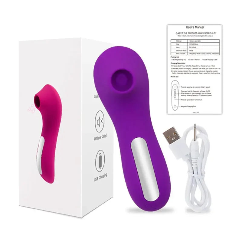 Leistungsstarker Saugvibrator für Frauen Sauger Klitoris Warze Oraler Vakuumstimulator Vagina Weiblicher Masturbator Erwachsene Sexspielzeug 18+