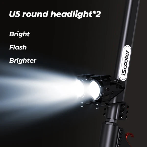 iScooter iX5S  Adults Electric Scooter 1000W Motor 48V15Ah Battery 11Inch  All Terrain Tire Foldable Electric Scooter