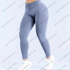 Damen High Waist Nahtlose Yoga Leggings Bauchkontrolle Po-Lifting Workout Hose Weiche Athletic Leggings für Fitnessstudio Fitness Laufen
