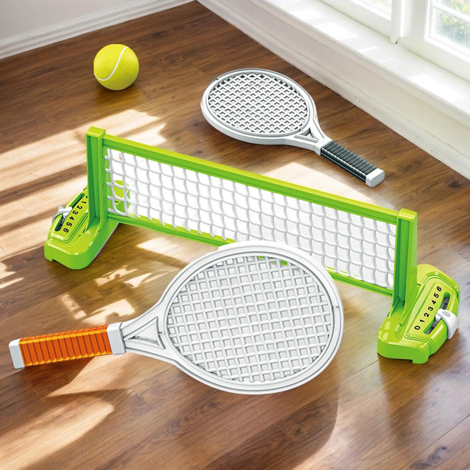 Mini-Tennis-Set Tennis-Spielset mit 2 Schlägern und 1 Ball Tragbares Freizeitsportgerät für drinnen und draußen