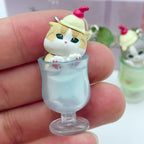 Auf Lager, neu: Mofusand Katze Pudding Kaltgetränk Anhänger Minifiguren Blind Box Anime Figuren Ornamente Puppen Geburtstags- und Weihnachtsgeschenke Spielzeug
