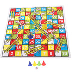 Schach Schlange Leiter Flug 38cm/14.96Zoll Pädagogisches Kinderspielzeug Interessantes Brettspiel Set Tragbares Flugschach Brettspiel