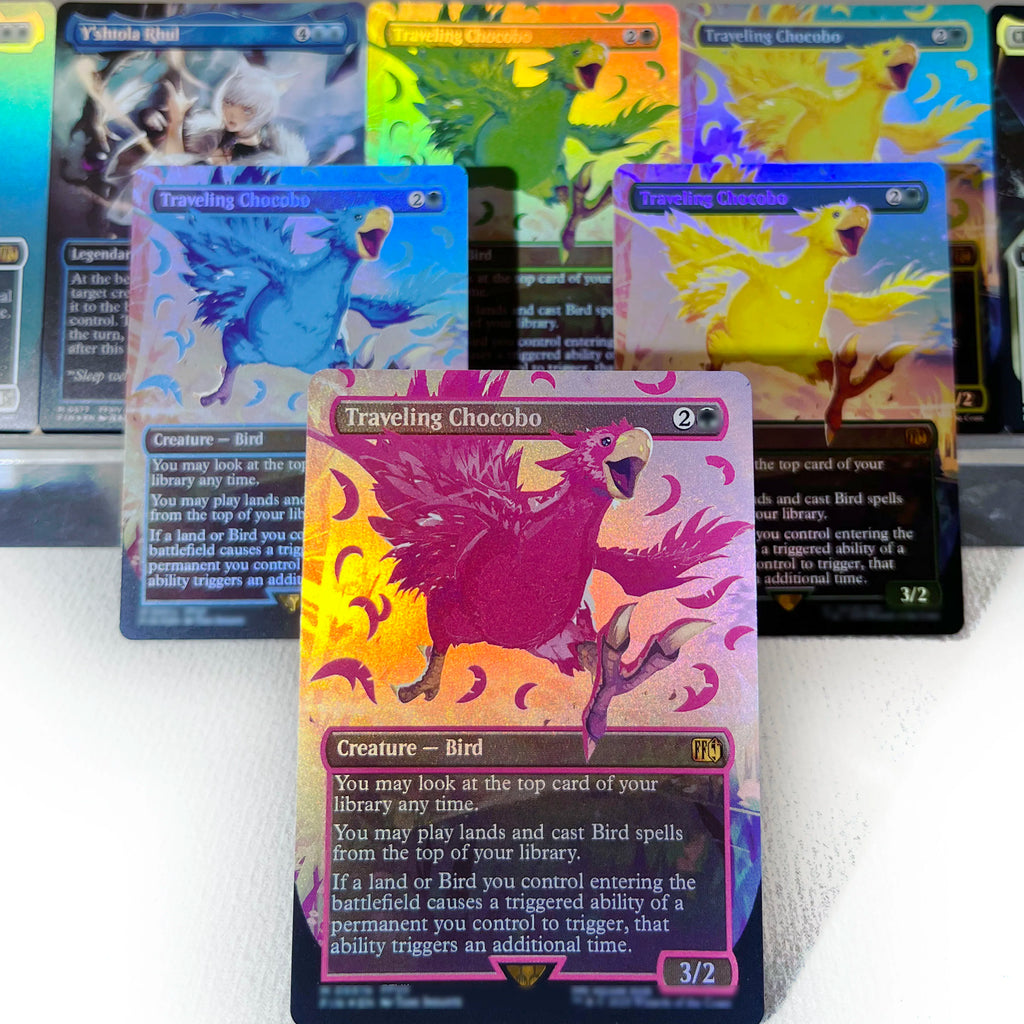 FCA FIN FIC PIP LTR FOIL4-002 magische Karten Antiker Kupferdrache Tcg Proxy Reisender Chocobo Celes, Runenritter Gathering