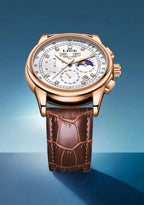 LIGE Retro Elegant Quartz Women's Wristwatches Simple Diamond Dial Fashion Casual Outdoor Date Waterproof Moon Phase Woman Watch