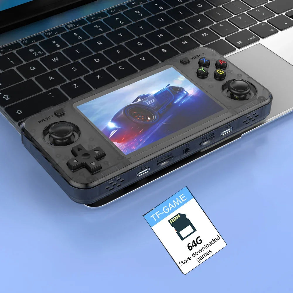 R36H ARKOS Retro Handheld-Spielekonsole Tragbarer 64G 128G Pocket-Videoplayer 3,5 Zoll IPS-Bildschirm R36S quer Kindergeschenk