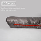 AEGISMAX Wind Hard Dusk Upgrade 7D Nylon DWR 800FP Ultra Dry Daune Pro Ultraleichter Schlafsack für Camping und Wandern für Damen und Herren