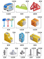 Magnetischer Zug Spielzeug für Jungen Spur 1:64 Elektrische Schiene DIY Magische Fahrzeug Modell Spielzeug Bildung 3 Jahre Kinder Geschenke