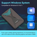 Launchbox 2T Spiele-Festplatte für PS4/PS3/PS2/Wii/WiiU/GAMECUBE etc. mit über 4200 3D/PC-Spielen, tragbare Spielekonsole für Laptops