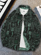 Frühlings- und Herbstjacke für Herren im neuen Ethno-Stil mit Aufdruck, hochwertige, stilvolle Trendjacke