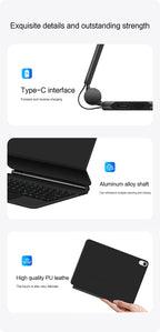 TouchPad Magic Keyboard für iPad Air 11 13 M4 2026 M3 M2 iPad 10 10. Gen. Air 4 5 6 iPad Pro 11 12,9 13'' M5 M4 Smart Cover Hintergrundbeleuchtung