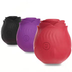 Leistungsstarker Saugvibrator für Frauen Vakuum-Klitorisstimulator Oralsauger für weibliche Brustwarzen Klitoris-Sauger Vibrations-Sexspielzeug für Erwachsene Rosen-Spielzeug