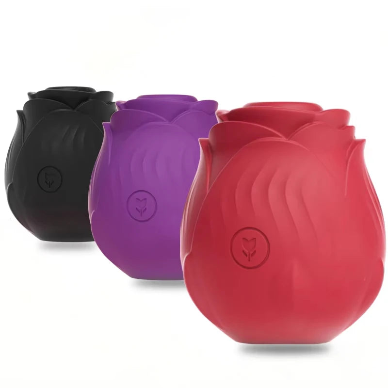 Leistungsstarker Saugvibrator für Frauen Vakuum-Klitorisstimulator Oralsauger für weibliche Brustwarzen Klitoris-Sauger Vibrations-Sexspielzeug für Erwachsene Rosen-Spielzeug