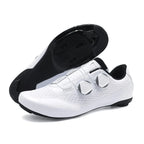 Speed Cycling Sneaker Herren Rennradschuhe Cleat-Schuhe SPD-Schuhe Fahrrad Flat Pedal Schuhe Herren Outdoor-Schuhe Weiß