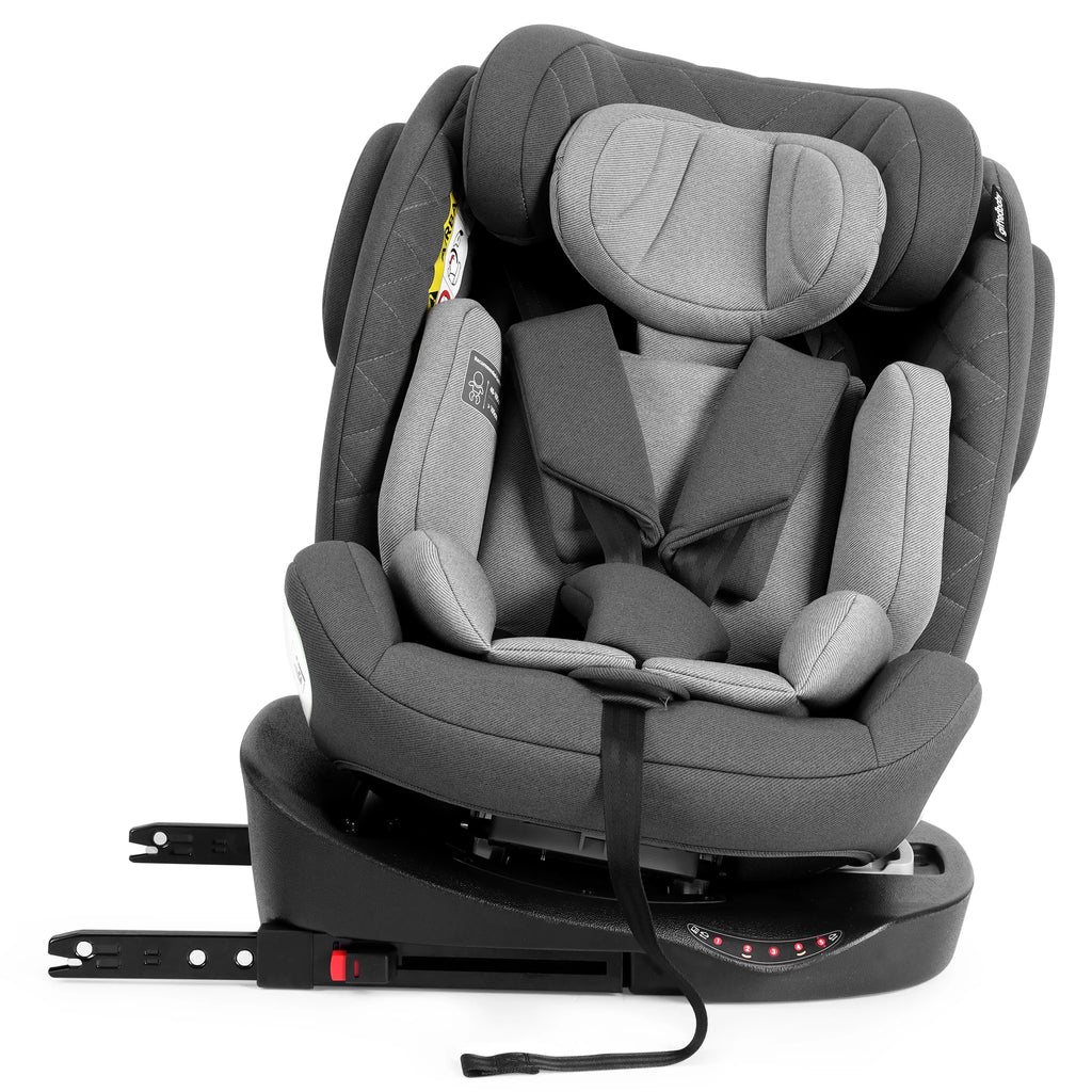 Kindersitze mit 360°-Drehfunktion ISOFIX für Babys, 5-Punkt-Gurt, 0-12 Jahre, geeignet für Neugeborene