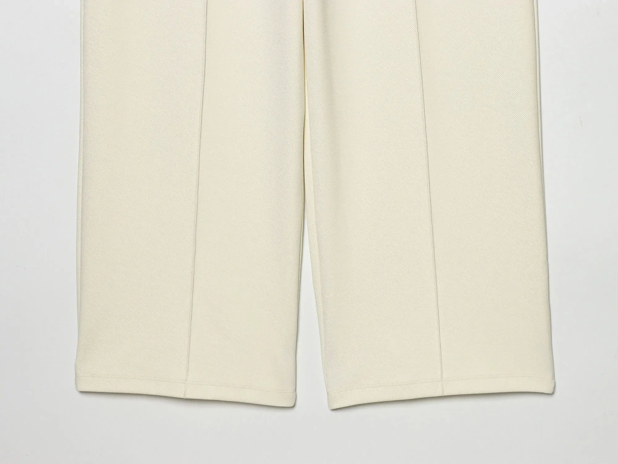 HH Damen Elegantes Beiges Set, Rundhals-T-Shirt, Einfarbiges Puffärmel-Oberteil, Lässige Weite Hosen, High Street Chic Outfit