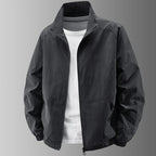 Herren Stehkragenjacke Frühling Atmungsaktiv Leicht Anti-Falten Windjacke Outdoor Sport Freizeit Schnelltrocknende Arbeitsjacken