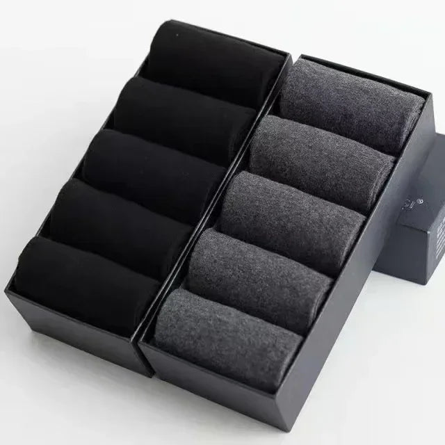 20 Stück/Los Herren Socken aus reiner Baumwolle Übergröße Einfarbig Freizeit Business Lange Socken Atmungsaktive Weiche Herrensocken EU39-48