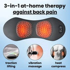 NEUES 3-in-1 Rückenmassagegerät mit Entspannungsliege Shiatsu Tiefengewebe Tragbares Schulter-Lendenwirbel-Schmerzmittel Taillenmassagegerät