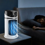 Tragbarer Klimaanlagen-Tischventilator, Sprühbefeuchter, Luftkühlungsventilator, Zeitschaltung, zirkulierender Wind, leiser elektrischer Ventilator für Zuhause und Büro
