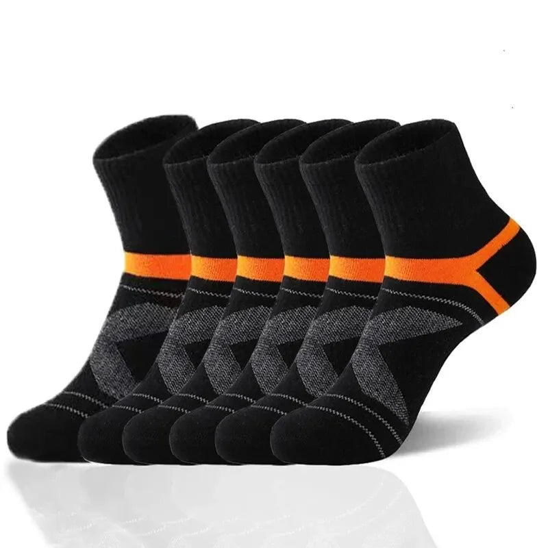 3 Pairs Men's Socks Hiking Black Sports Basketball Socks Casual Soft Running Summer Absorb Sweat Breathable Male Sokken Gifts Main image