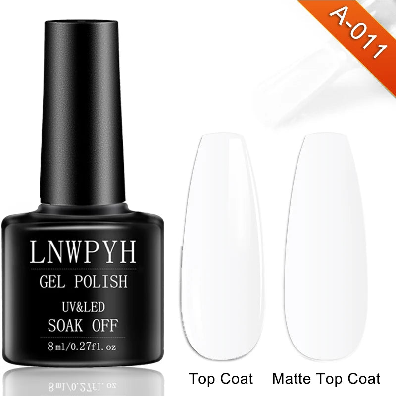 Gel-Nagellack-Kit, professionelles Nagelgel-Kit mit Nageltrockner, Soak-Off-Nagellack-Kit, Unterlack, Überlack, Maniküre-Werkzeug-Set