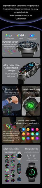 2026 Neue Watch 5 Pro Upgrade GPS NFC Herren Smartwatch 360*360 AMOLED HD Bluetooth Anruf Wasserdichte Smart Watch für Android iOS