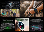 MEVADEN Steel 1,39 Zoll Herren Luxus-Smartwatch Bluetooth Anruf Sport-Fitness-Tracker Gesundheitsmonitor Smartwatch für Männer MD52