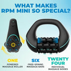 Mini-Roll-Klopfmassagegerät zur Linderung von Ganzkörperermüdung, Tiefengewebs- und Muskelregeneration, wiederaufladbar, leistungsstarker 3-Stufen-Spin