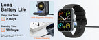 Smartwatch (Anrufe annehmen/tätigen), 1,96" Smartwatch, Fitness-Tracker, Schlafmonitor, Schrittzähler, über 100 Sportmodi, IP68 wasserdicht