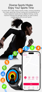 Neue genaue EKG-Smartwatch, Blutfettwerte, Fünf-Organe-Gesundheitscheck, Körpertemperatur, BT-Anruf, Sport-Smartwatches für Herren 2026