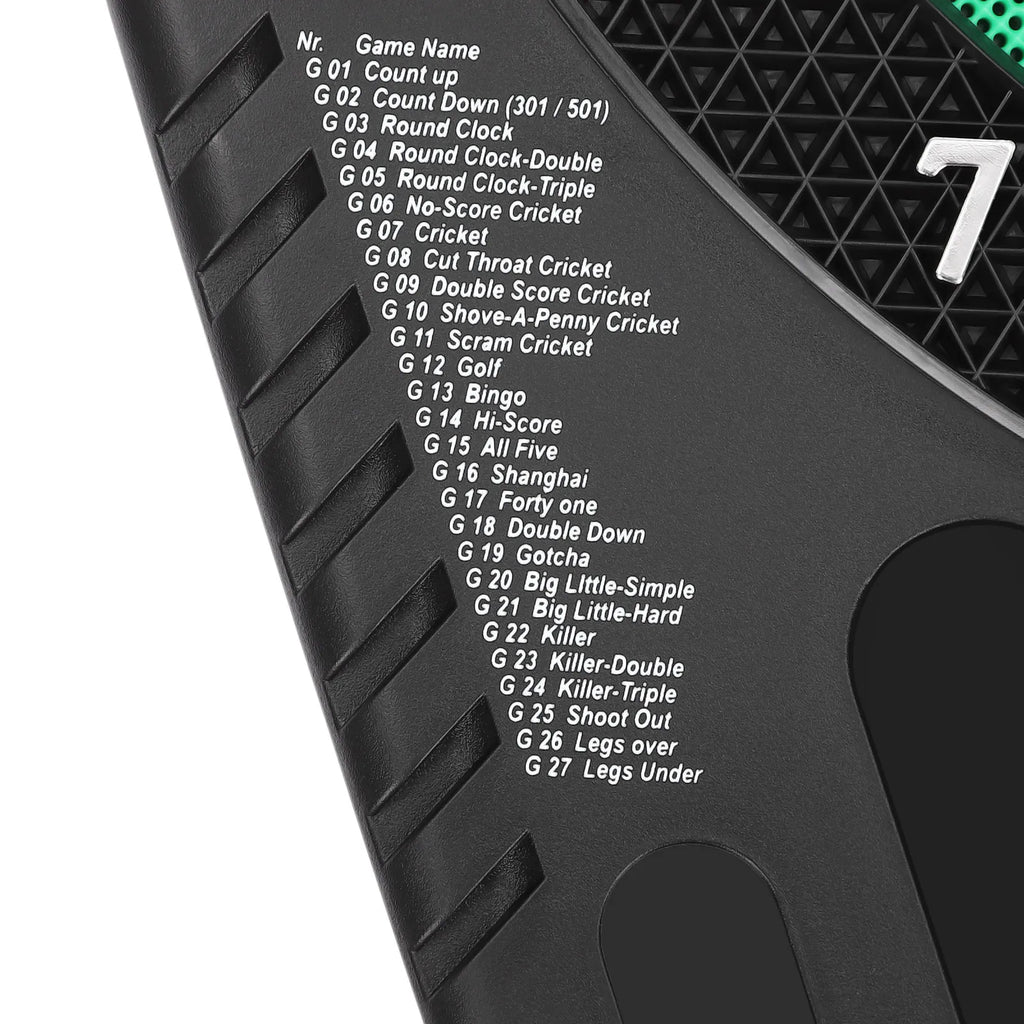 Elektronische Dartscheibe mit 6 Darts Dartboard Innovativer Dartautomat mit 27 Spielmodi & 243 Varianten unterstützt bis zu 16 Spieler