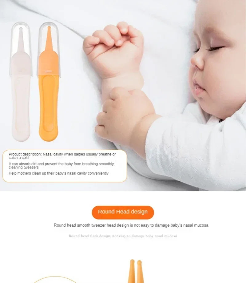 Baby Kunststoff Pinzette Nasenreiniger Werkzeug Kinder Sicherheits Pinzette Reinigungszange Kleinkind Nasenhöhle Pflegezubehör Baby Essentials