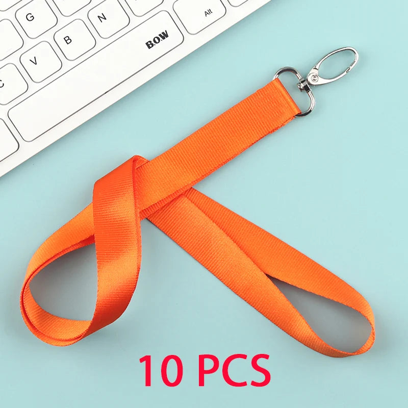 10 Pcs/lot Custom logo lanyard Neck Rope Keychain Personal Print With My Logo Company Name Wholesale of customized Landyard