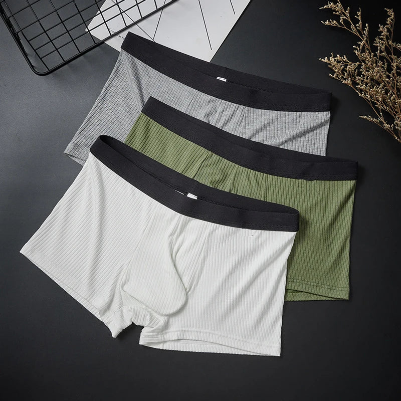 GTOPX MAN Baumwoll-Boxershorts mit Balltasche, Unterwäsche, große Taschen, sexy Unterhosen für Erwachsene