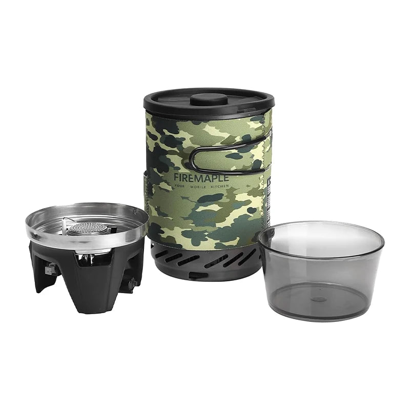 Fire Maple Star X1 Campingkocher Outdoor Wander Kochsystem mit Kocher Wärmetauscher Topf Schüssel Tragbare Gasbrenner FMS-X1