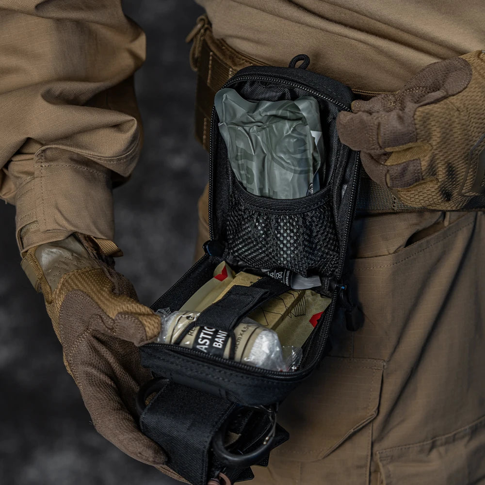 Rhino Rescue EDC Erste-Hilfe-Set IFAK Trauma mit Molle Taktischer Tasche Tourniquets Verband für Überleben