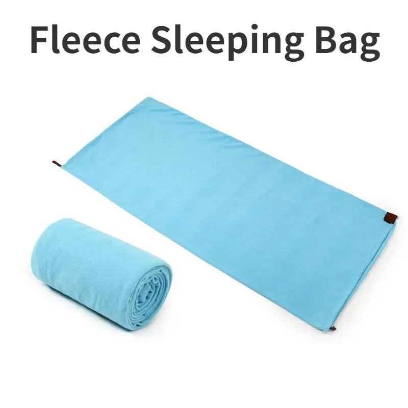 Tragbarer ultraleichter Polarfleece-Schlafsack Outdoor-Campingzeltbett Reise Warmer Schlafsack-Inlett Camping-Sportzubehör Hauptbild