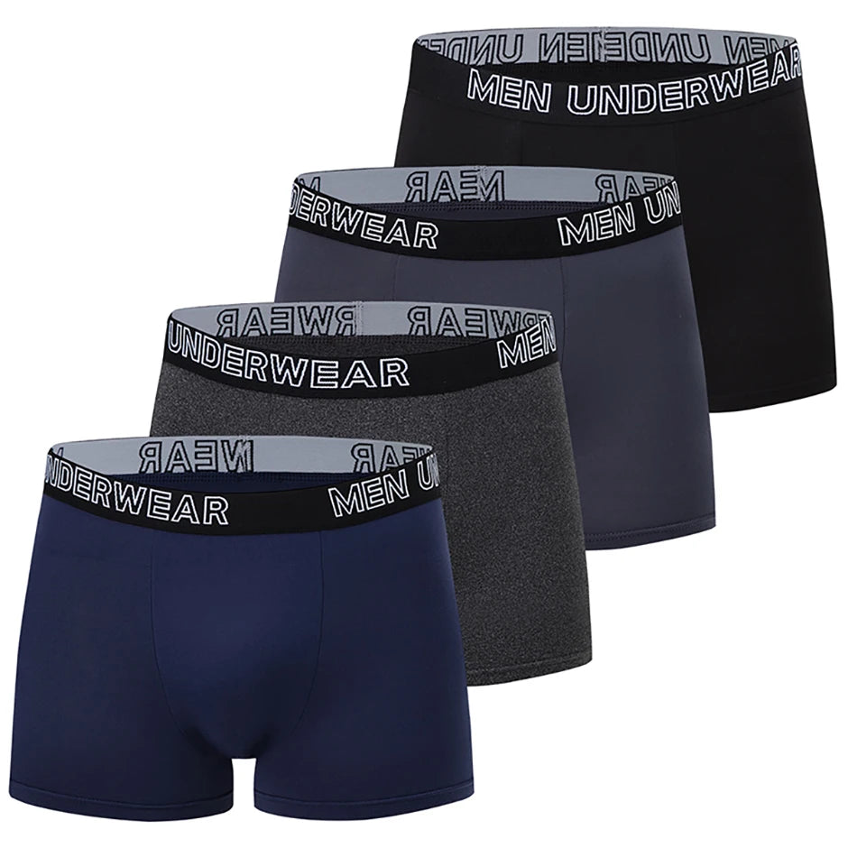 4/10 Stück Herren- und Teenager-Vierjahreszeiten-Boxershorts mit Gummizug und elastischem Bund, vielseitig, Übergröße, Sportshorts