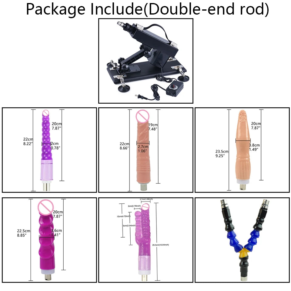 ROUGH BEAST Sexmaschine für Frauen und Männer mit Dildoaufsatz, automatische Masturbationsmaschine, 3XLR-Anschluss, Sexspielzeugprodukte