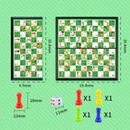 International Ludo Board Game for Kids: Portable Folding Chess Set, Educational Toy, Party Table Game for Elementary Students