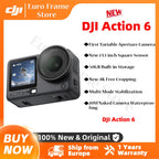 DJI Osmo Action 6 Action-Kamera, variable Blende, 1/1,1-Zoll-Quad-Sensor, neues 4K mit freiem Zuschnitt, Osmo Action 6