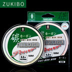 ZUKIBO 50M100M 100% Fluorocarbon Angelschnur Japanische importierte Kohlefaser-Schnur 1-25kg Monofilament Sinkende Schnur Meeresangeln