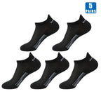 5 Paar kurze Baumwollsocken für Herren, hochwertige, tief geschnittene Crew-Socken für Damen, Knöchelsocken für Sport, atmungsaktives Mesh für den Sommer, lässige, weiche Herrensocken
