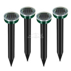 4/8X Solar-Vertreiber Solarbetrieben Ultraschall Sonic Maus Maulwurf Schädlings Nagetier Abwehr Vibrationswelle Garten Rasen Bauernhof Feld Außenbereich