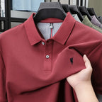 Polo-Shirt aus 100 % reiner Baumwolle, Kurzarm, High-End-Luxusmarke, Mode, Paul Pony Stickerei, Golf, Business Casual Herren T-Shirt