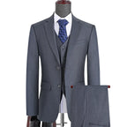 S-7XL Anzug Neu (Sakko + Weste + Hose) Koreanische Version der Slim-Fit-Arbeitskleidung Mode Business Herren Freizeit Hochzeits Gentleman-Anzug