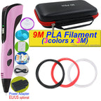 2026 Neue 3D-Druckstift DIY Dreidimensionale Malerei Kinderspielzeug mit LCD-Bildschirm Netzteil 200M PLA-Filament Spielzeug Geschenk