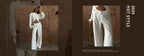 Clacive Fashion Locker Zweiteiler für Damen, Beige, 2025, sexy Langarmshirt mit High-Waist-Shorts, Set, weibliche Streetwear