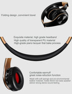 HIFI Stereo Kopfhörer Bluetooth Headset Musikkopfhörer FM und Unterstützung SD-Karte mit Mikrofon für Mobile Xiaomi Iphone Samsung Tablet