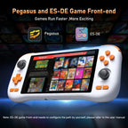 K56 Android 14 tragbare Gaming-Konsole mit 5,5-Zoll-Touchscreen und über 50 Retro-Videospiel-Emulatoren für DC/MAME/SS